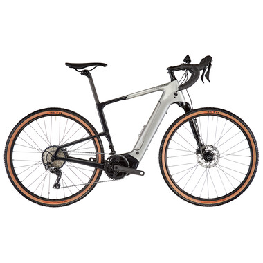 Bicicletta da Gravel Elettrica CANNONDALE TOPSTONE NEO CARBON 3 Lefty Shimano GRX 44 Denti Grigio 2022 0
